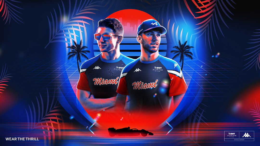 KAPPA X BWT ALPINE F1 TEAM DEVOILE UN NOUVEAU MAILLOT POUR LE GRAND PRIX 2023 DE MIAMI