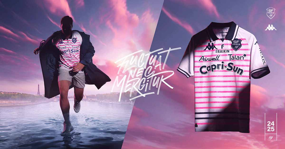 Kappa et le Stade Français Paris dévoilent un maillot third inédit : une marinière éclatante pour la saison 2024-2025 !