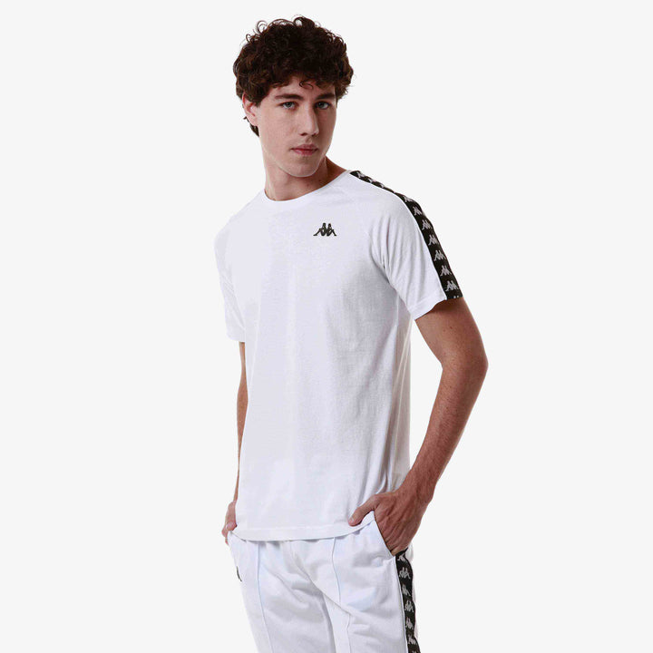 T-Shirt 222 Banda Coen Slim Blanc Homme