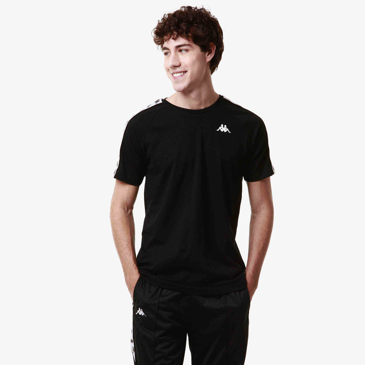 T-shirt 222 Banda Coen Slim Noir Homme