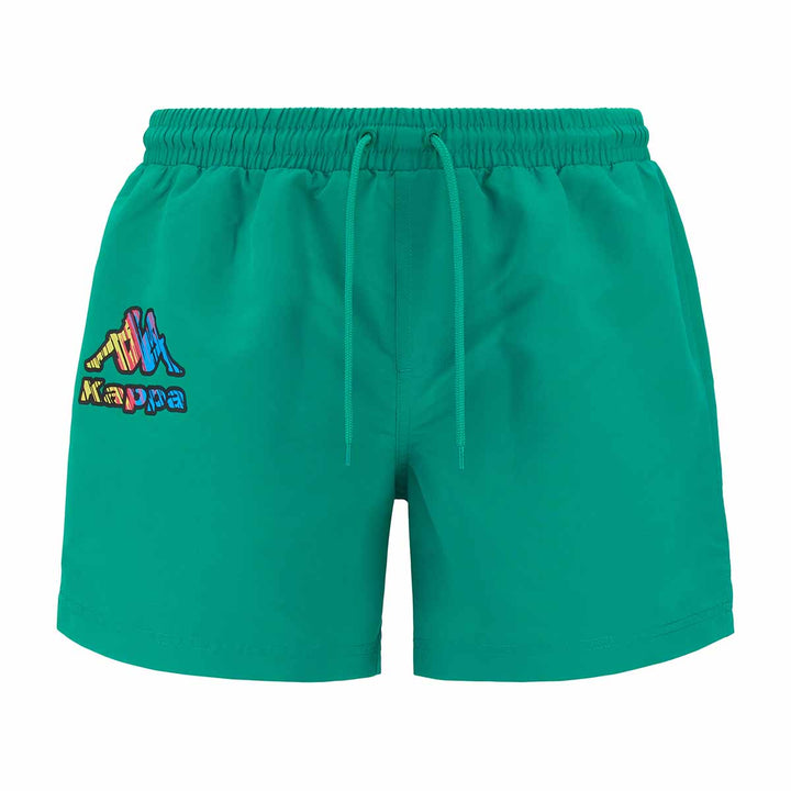 Short De Bain Logo Friogo Vert Homme