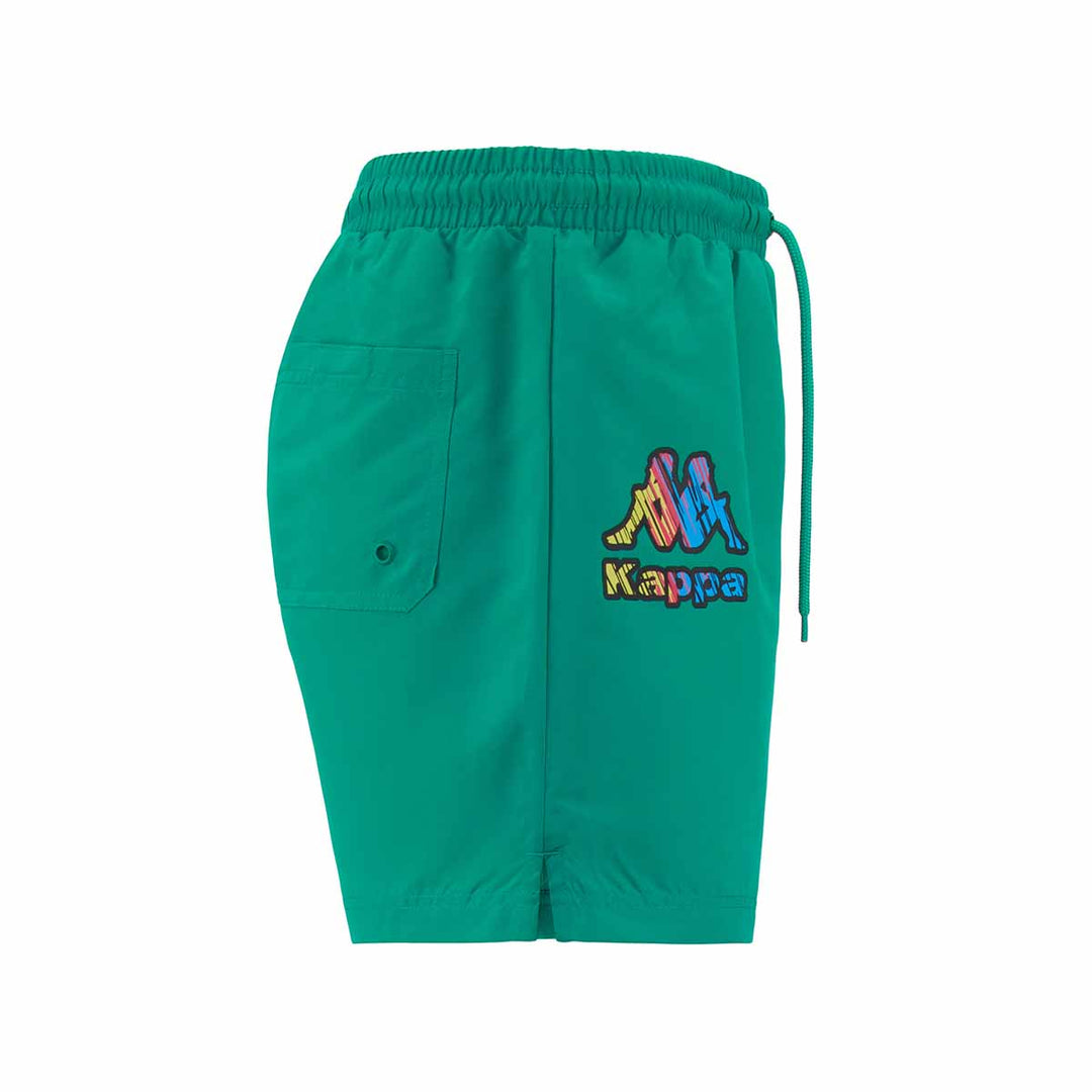 Short De Bain Logo Friogo Vert Homme