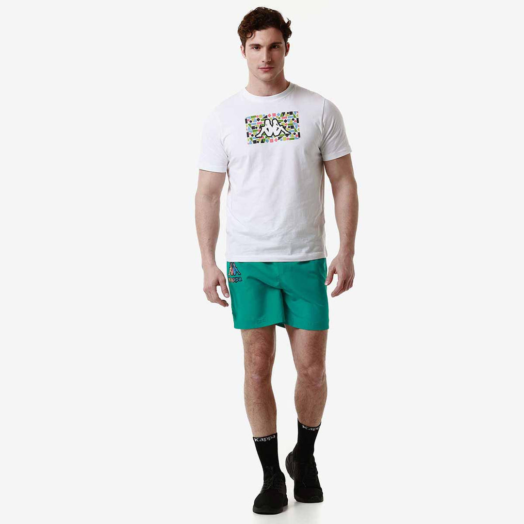 Short De Bain Logo Friogo Vert Homme