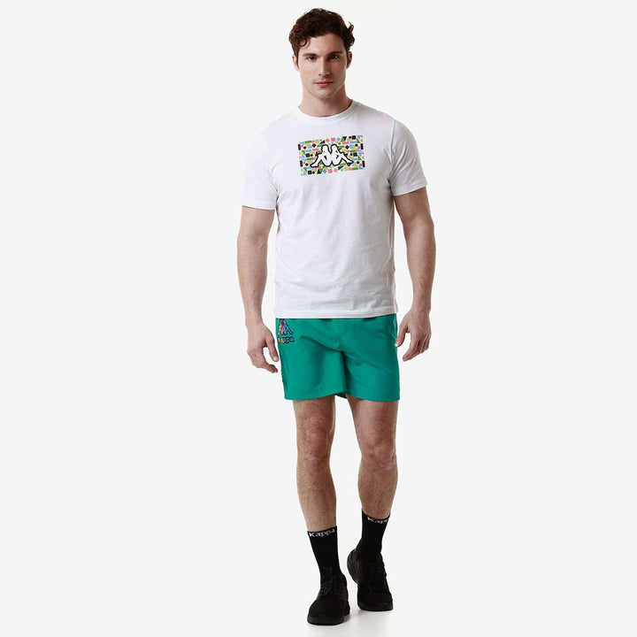 Short De Bain Logo Friogo Vert Homme