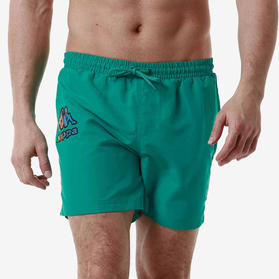 Short De Bain Logo Friogo Vert Homme