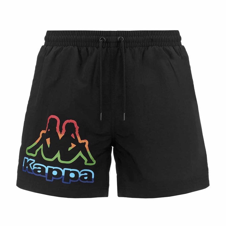 Short De Bain Logo Fulmino Noir Homme