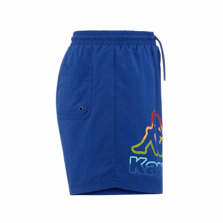 Short De Bain Logo Fulmino Bleu Homme