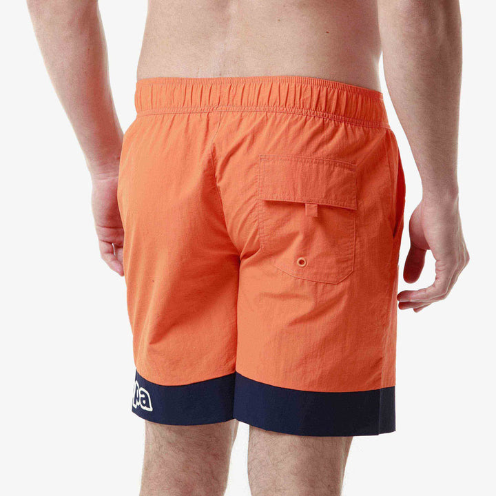 Short de bain Logo Fuxom Orange Homme