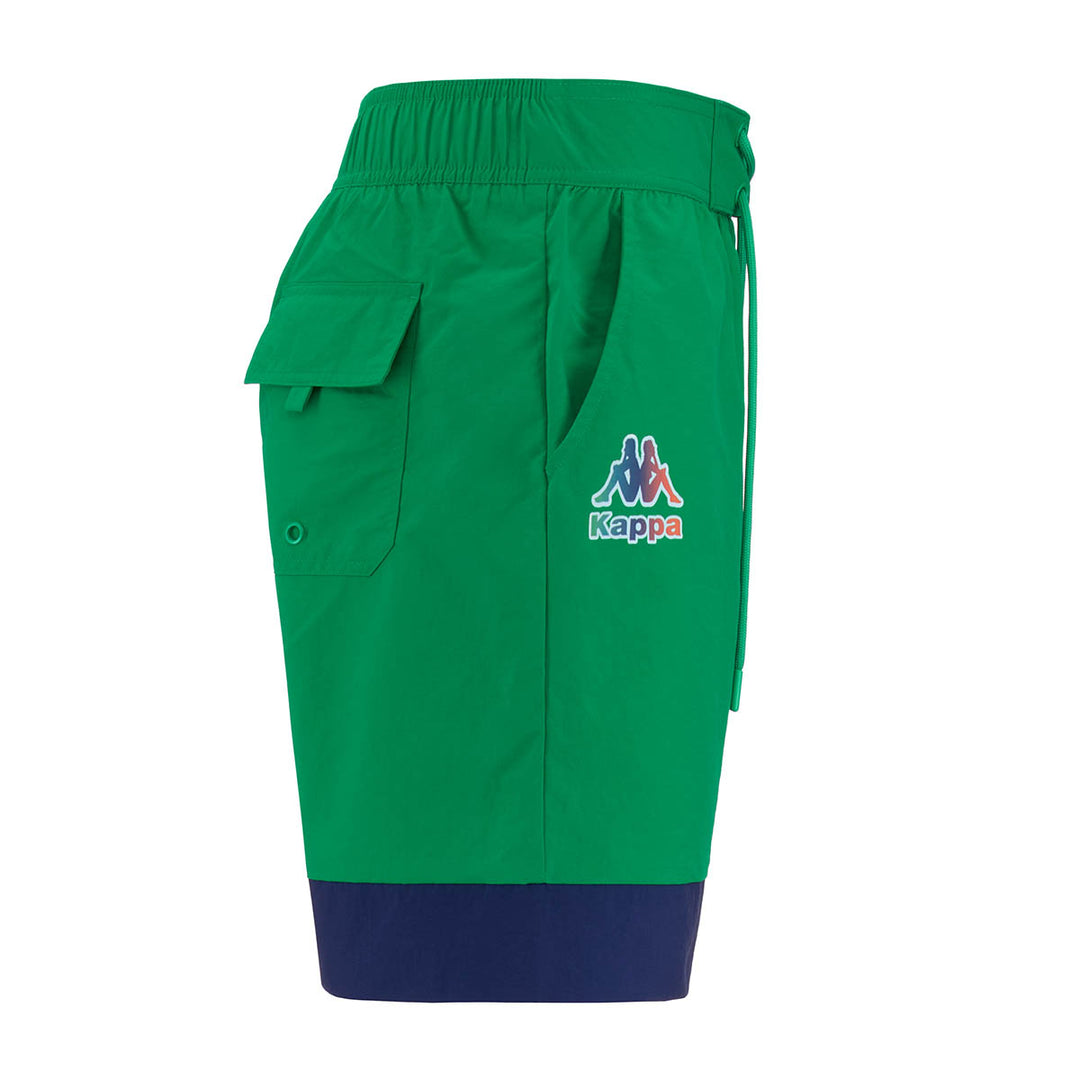 Short de bain Logo Fuxom Vert Homme