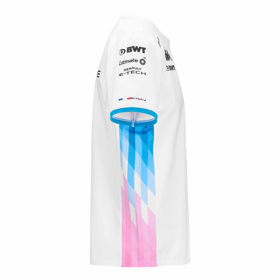 T-Shirt Adiry BWT Alpine F1 Team 2024 Blanc Enfant