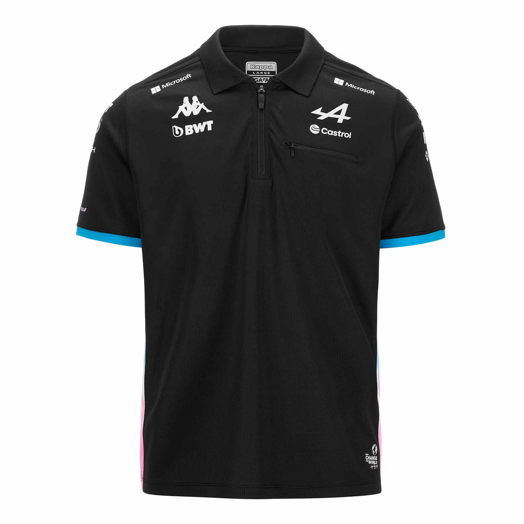 Polo Adlam BWT Alpine F1 Team 2024 Noir Homme