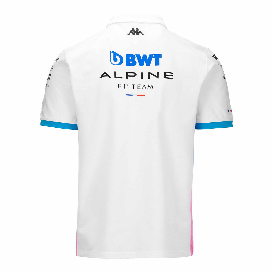 Polo Adram BWT Alpine F1 Team 2024 Blanc Homme