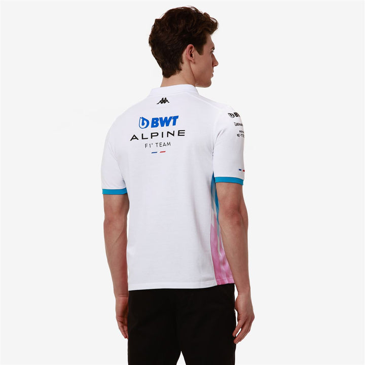 Polo Adram BWT Alpine F1 Team 2024 Blanc Homme