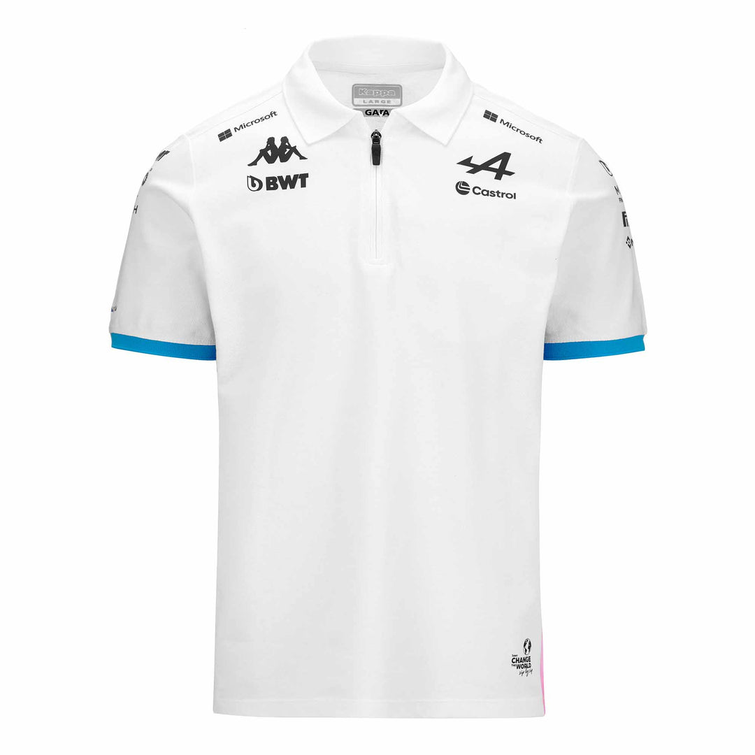 Polo Adrem BWT Alpine F1 Team 2024 Blanc Homme