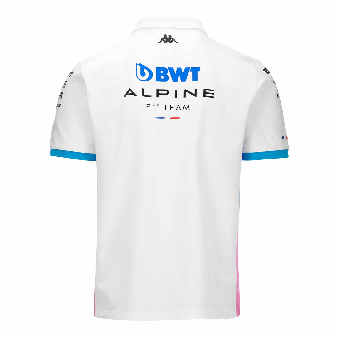 Polo Adrem BWT Alpine F1 Team 2024 Blanc Homme