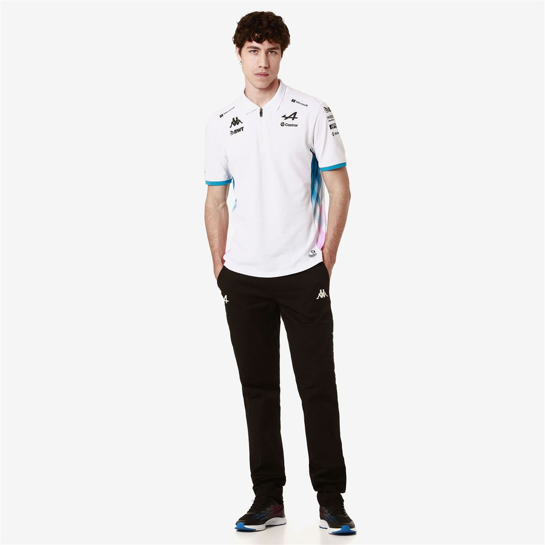 Polo Adrem BWT Alpine F1 Team 2024 Blanc Homme