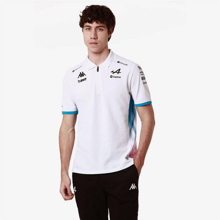 Polo Adrem BWT Alpine F1 Team 2024 Blanc Homme