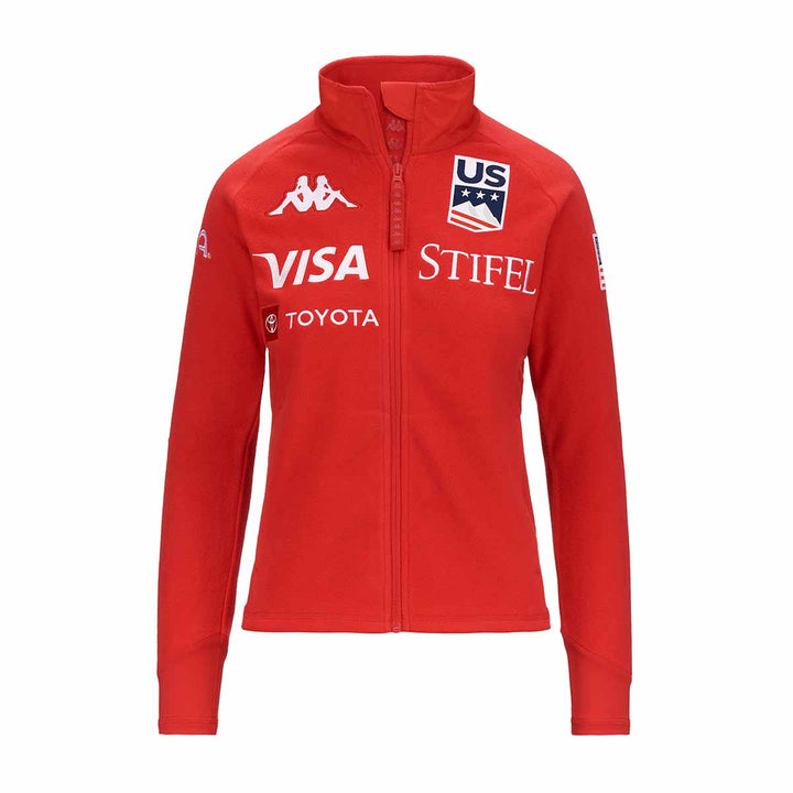 Veste 6Cento 688 US Ski Team Rouge Femme