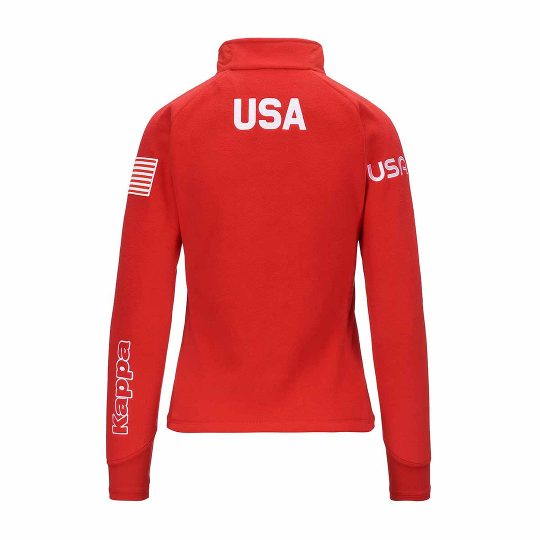 Veste 6Cento 688 US Ski Team Rouge Femme