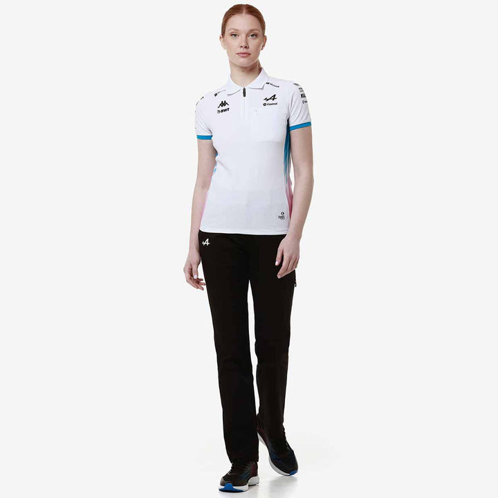 Polo Adraw BWT Alpine F1 Team 2024 Blanc Femme