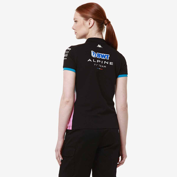 Polo Adrew BWT Alpine F1 Team 2024 Noir Femme