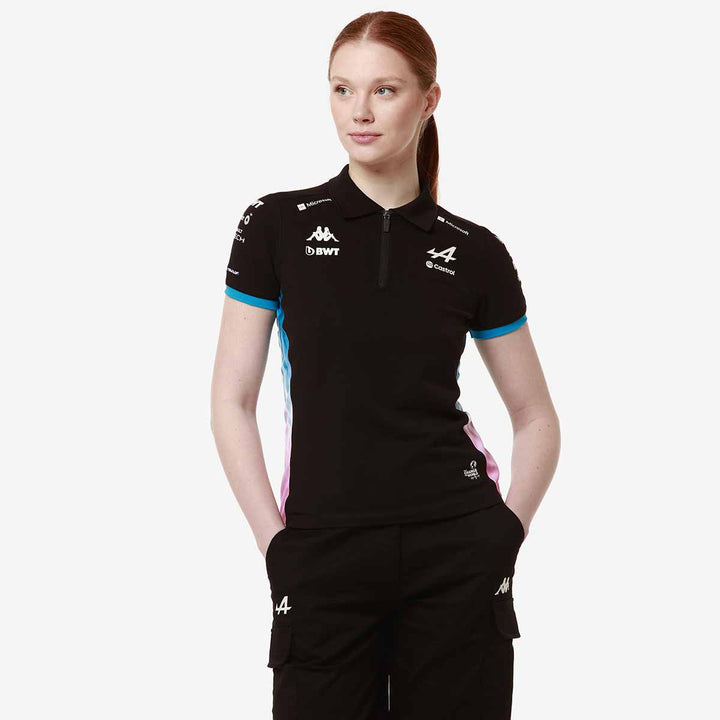 Polo Adrew BWT Alpine F1 Team 2024 Noir Femme