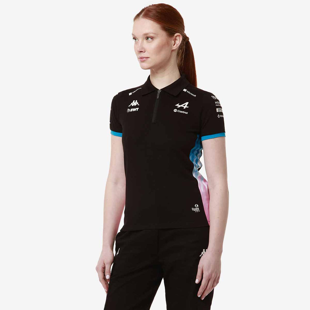 Polo Adrew BWT Alpine F1 Team 2024 Noir Femme