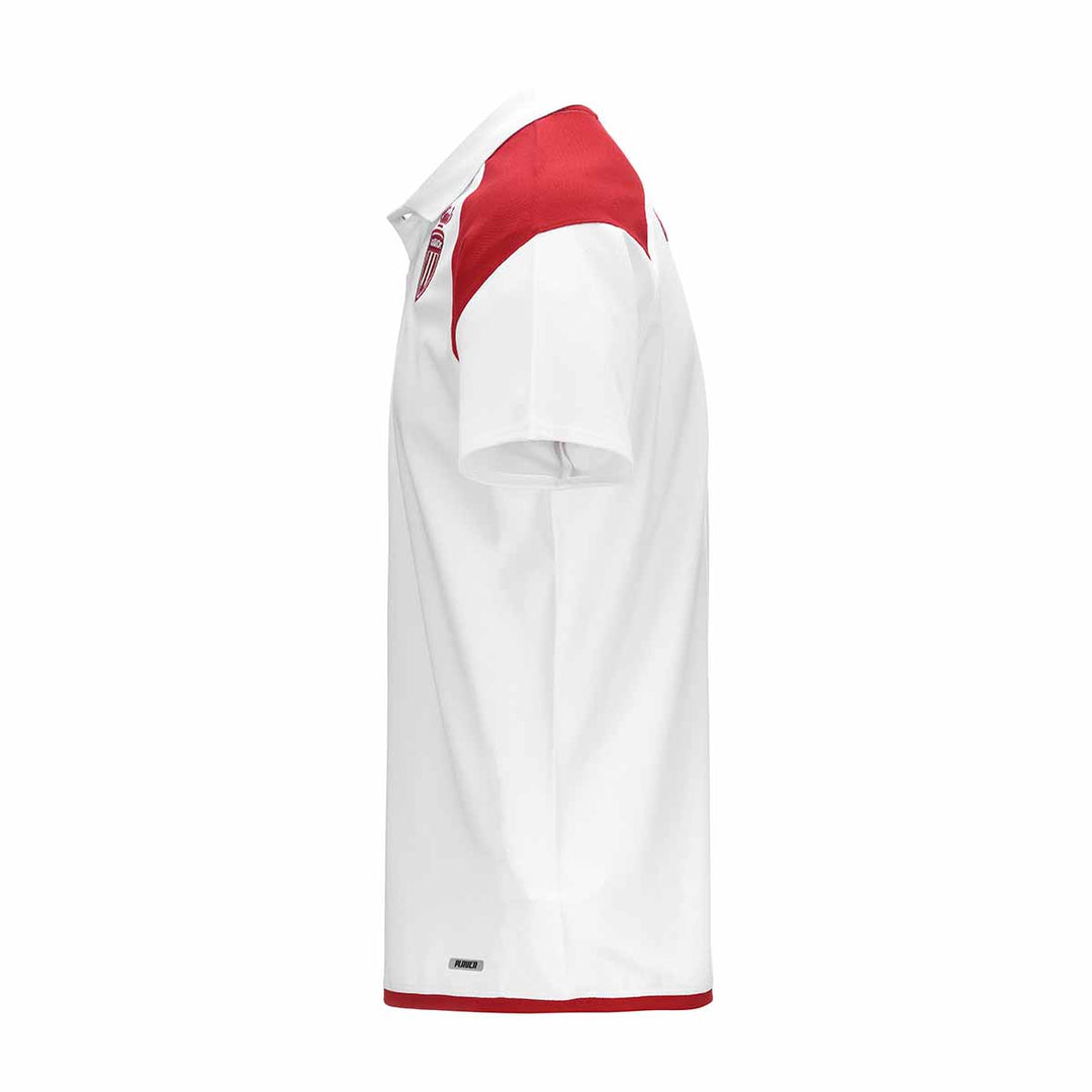 Polo Angat 7 AS Monaco 23/24 Blanc Enfant