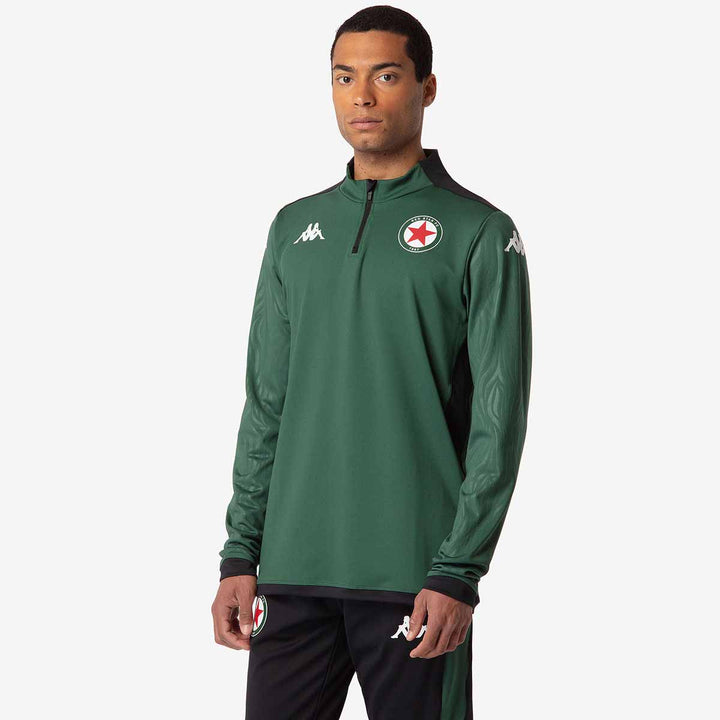 Sweatshirt Ablas Pro 8 Red Star 24/25 Vert Homme