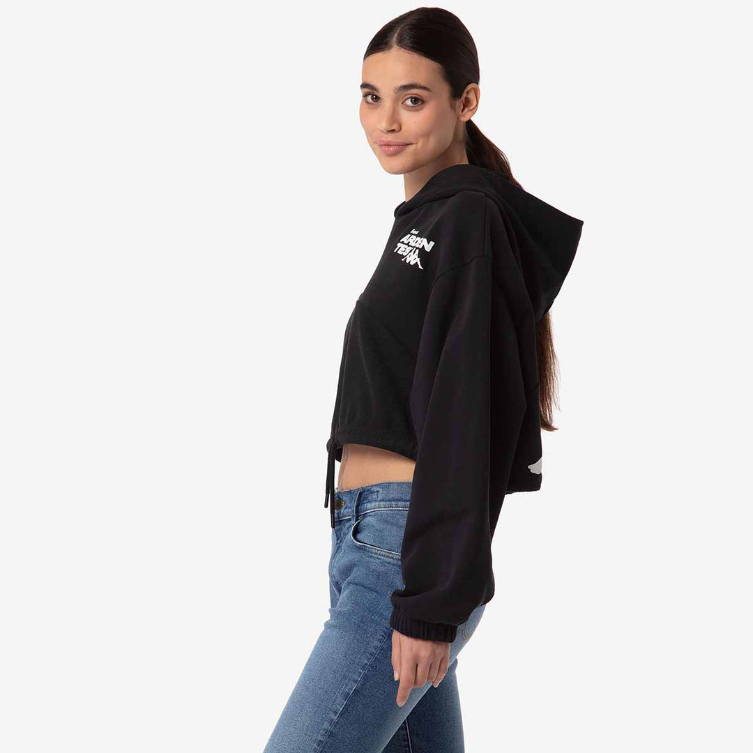 Hoodie Loscos Les Ardentes x Kappa Noir Femme