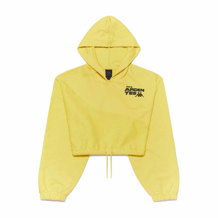 Hoodie Loscos Les Ardentes x Kappa Jaune Femme