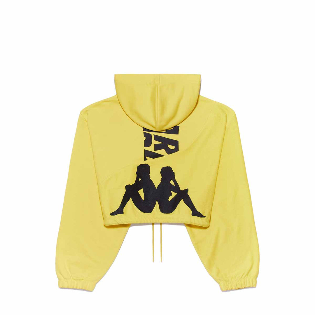 Hoodie Loscos Les Ardentes x Kappa Jaune Femme