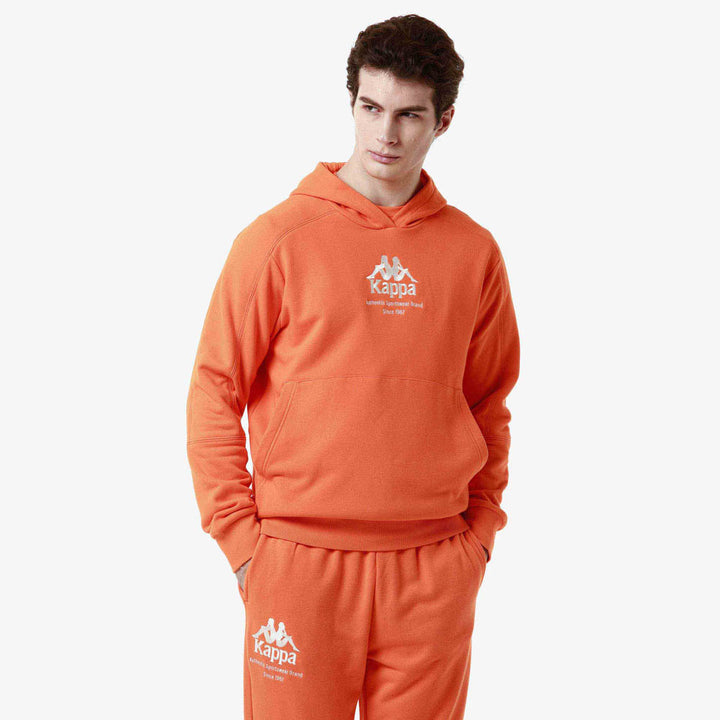 Hoodie Authentic Giano Orange Homme