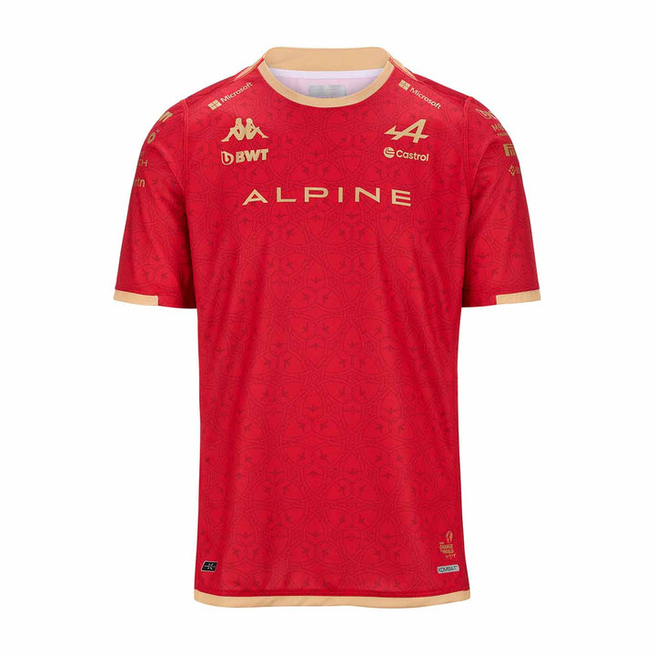 Maillot Kombat Chine BWT Alpine F1 Team 2024 Rouge Homme