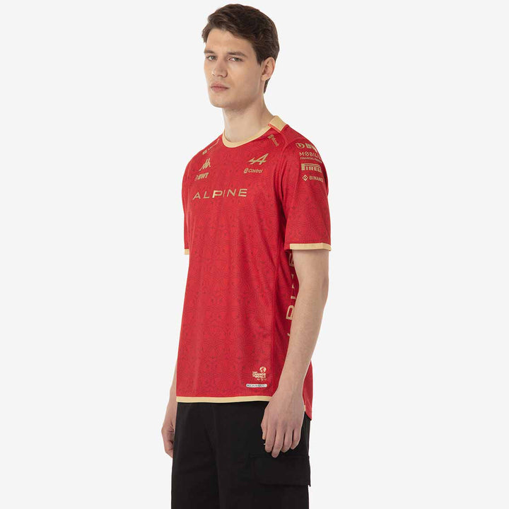 Maillot Kombat Chine BWT Alpine F1 Team 2024 Rouge Homme