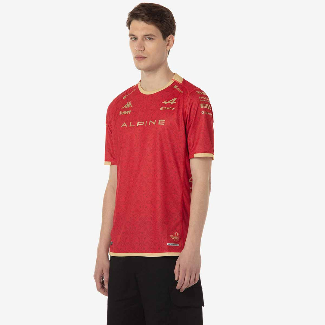 Maillot Kombat Chine Gasly BWT Alpine F1 Team 2024 Rouge Homme