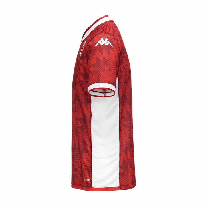 Kappa Maillot Kombat Away Bari 23/24 Rouge côté gauche