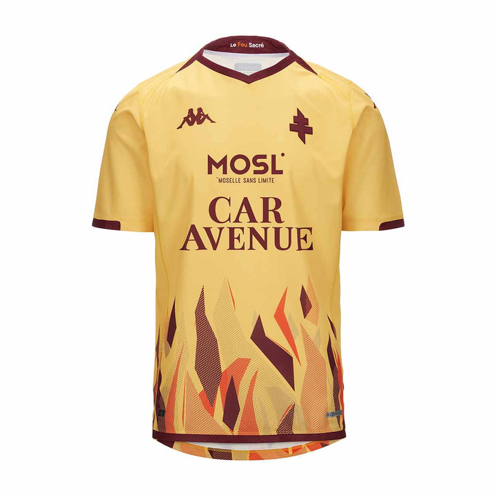 Maillot Kombat 2024 Away Fc Metz 23/24 Jaune Homme