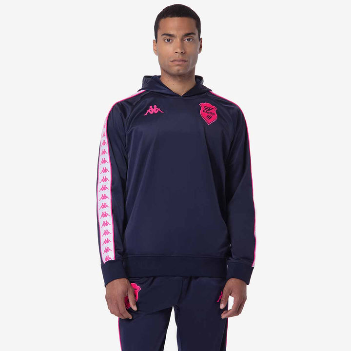 Hoodie 222 Banda Zeustivy Stade Francais Paris 24/25 Bleu Homme