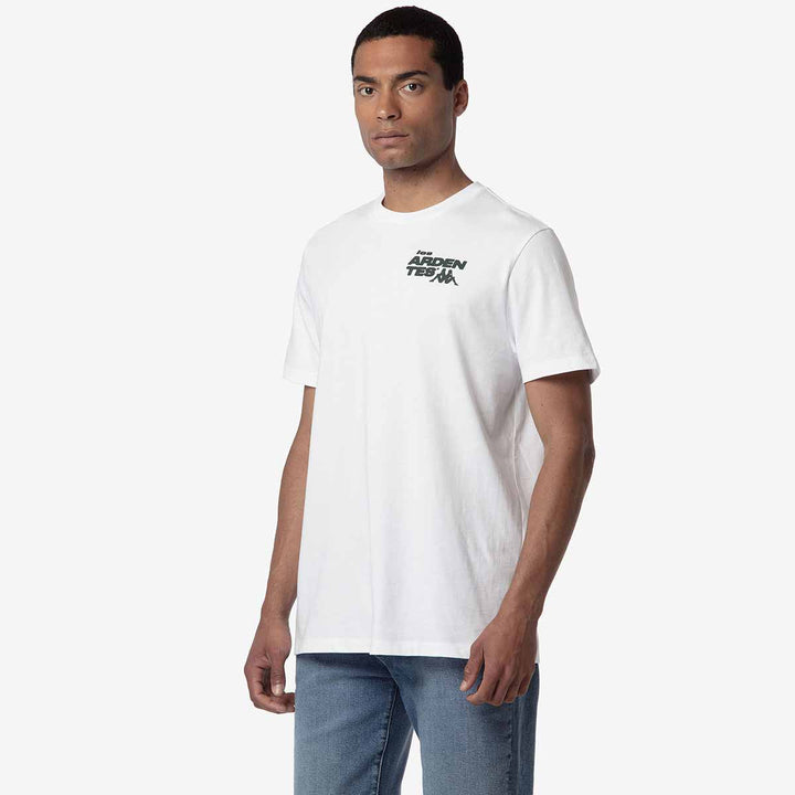 T-Shirt Leslie Les Ardentes x Kappa Blanc Homme