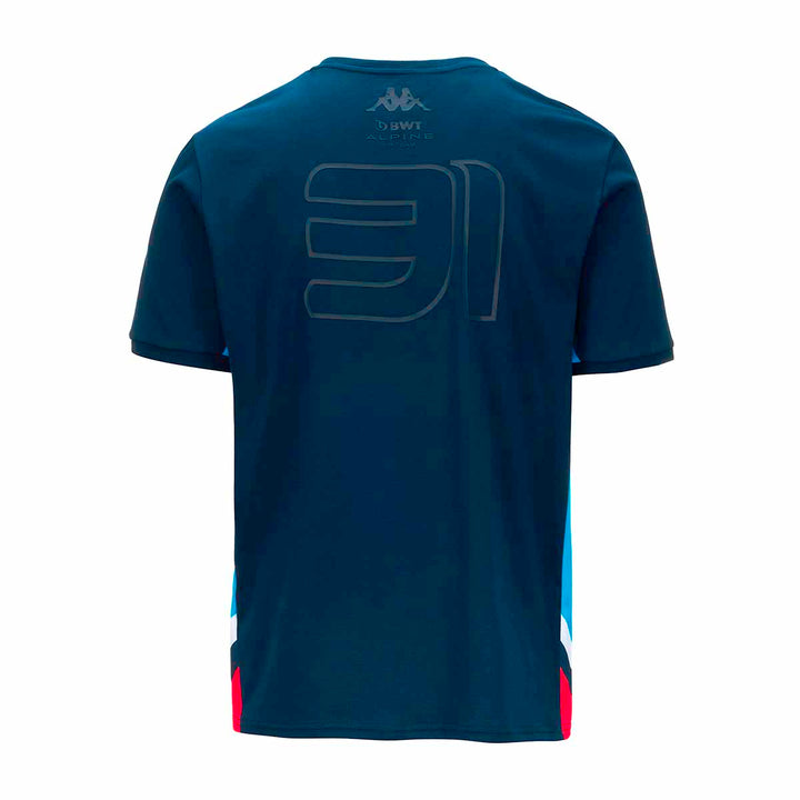 T-shirt Anser Pilot Ocon BWT Alpine F1 Team 23/24 Bleu Homme