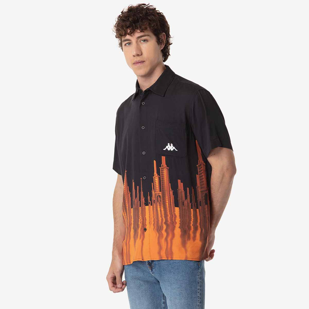 Chemise Voyager Kappa Futur Festival Noir Homme