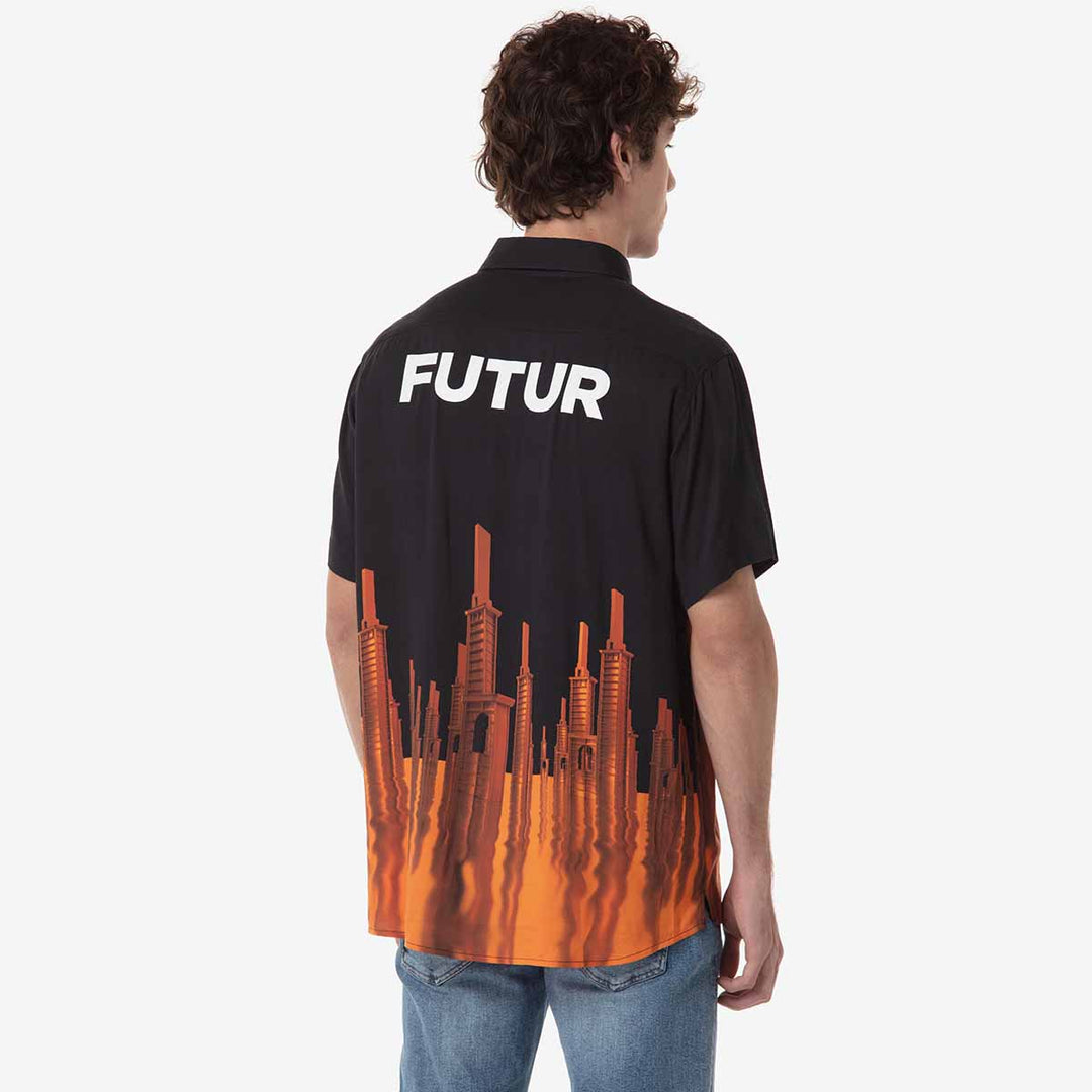 Chemise Voyager Kappa Futur Festival Noir Homme