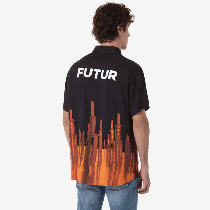 Chemise Voyager Kappa Futur Festival Noir Homme