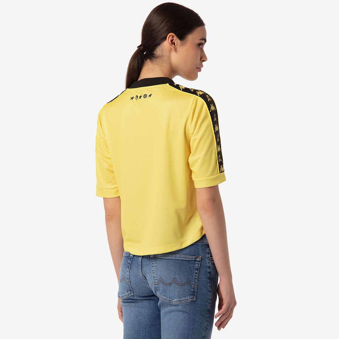 T-Shirt Lexia Les Ardentes x Kappa Jaune Femme