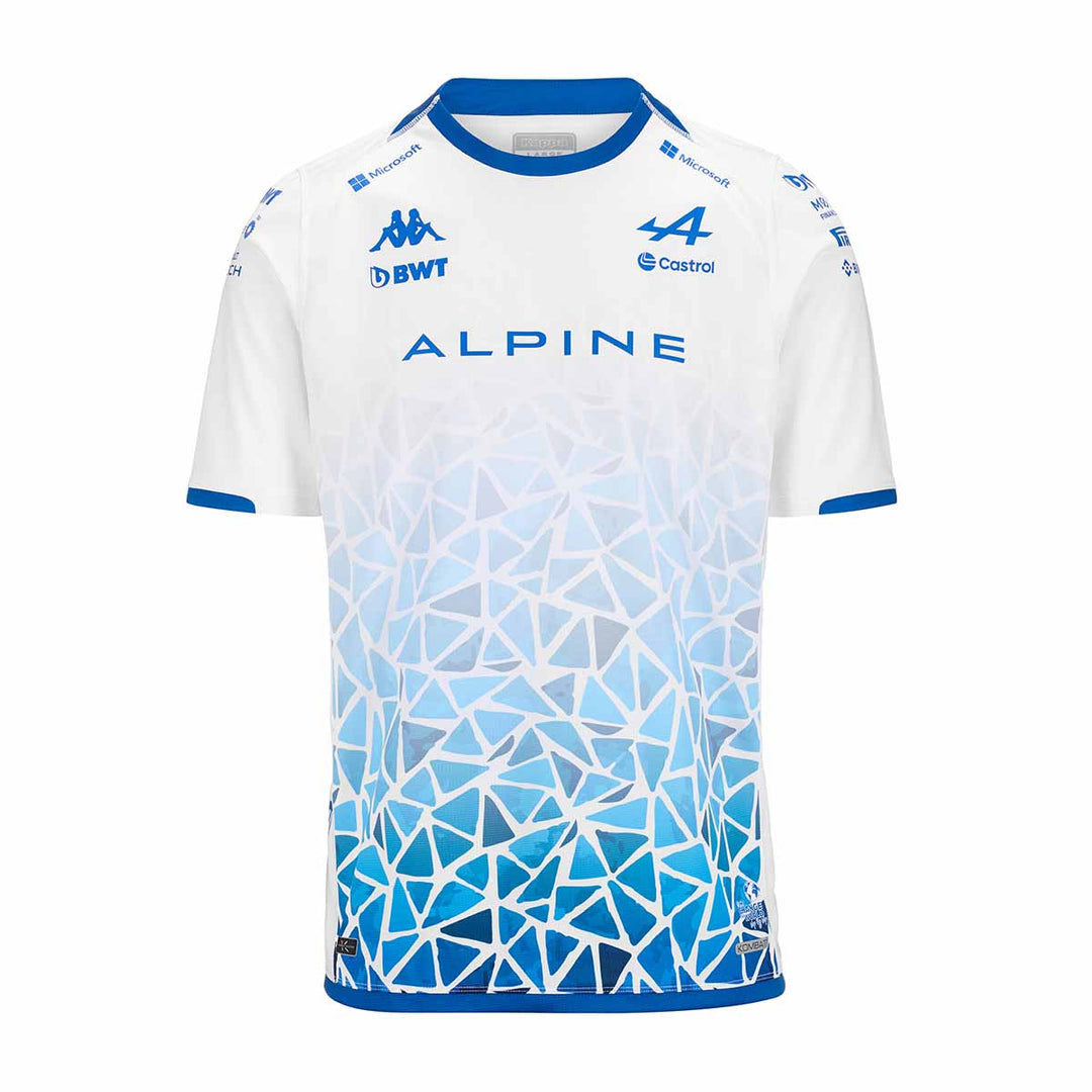 Maillot Kombat Barcelone Gasly BWT Alpine F1 Team 2024 Blanc Enfant