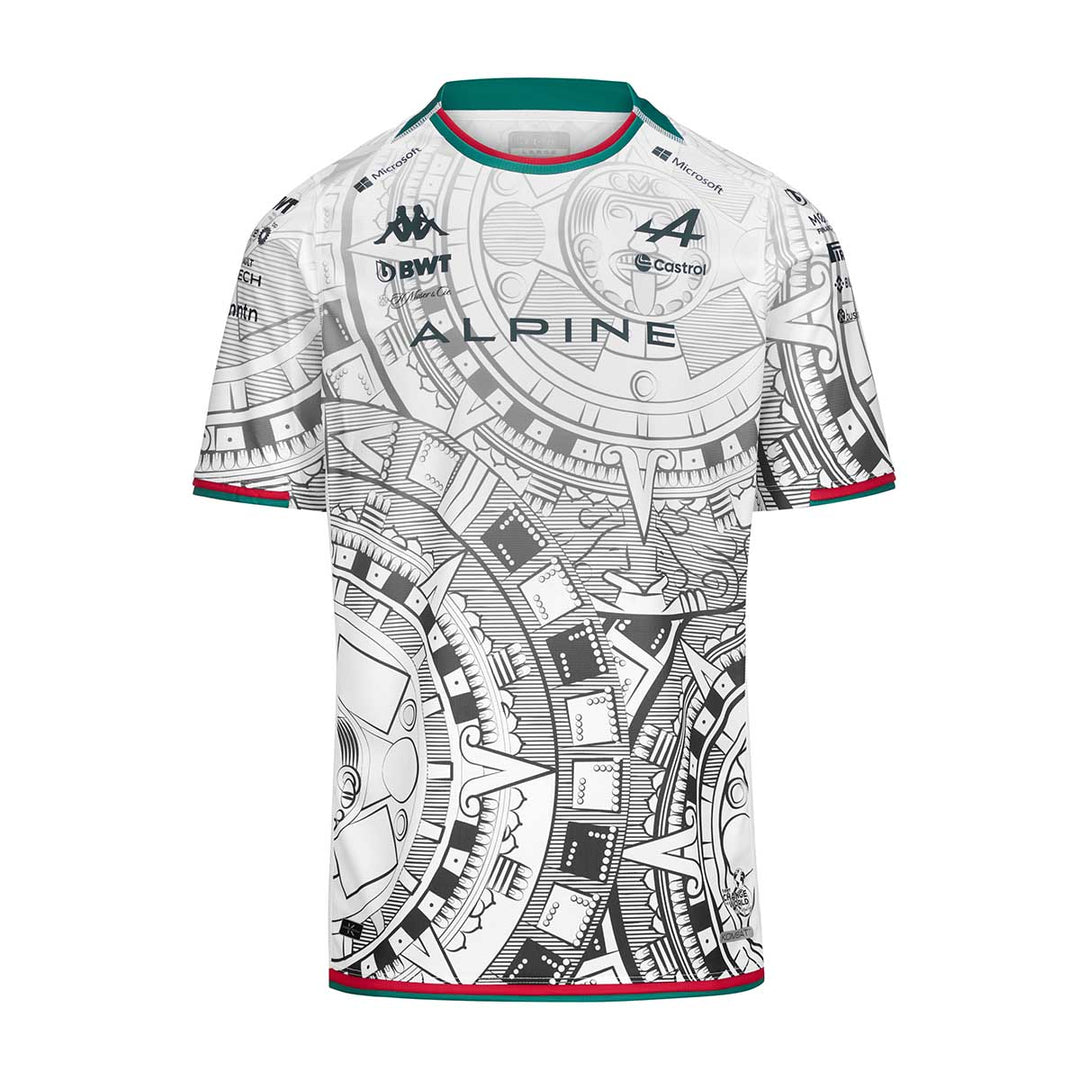 Maillot Kombat Mexico Ocon BWT Alpine F1 Team 2024 Blanc Homme