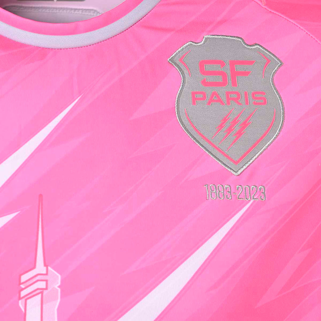 Maillot Kombat Pro Home Stade Français Paris 23/24 Rose Homme