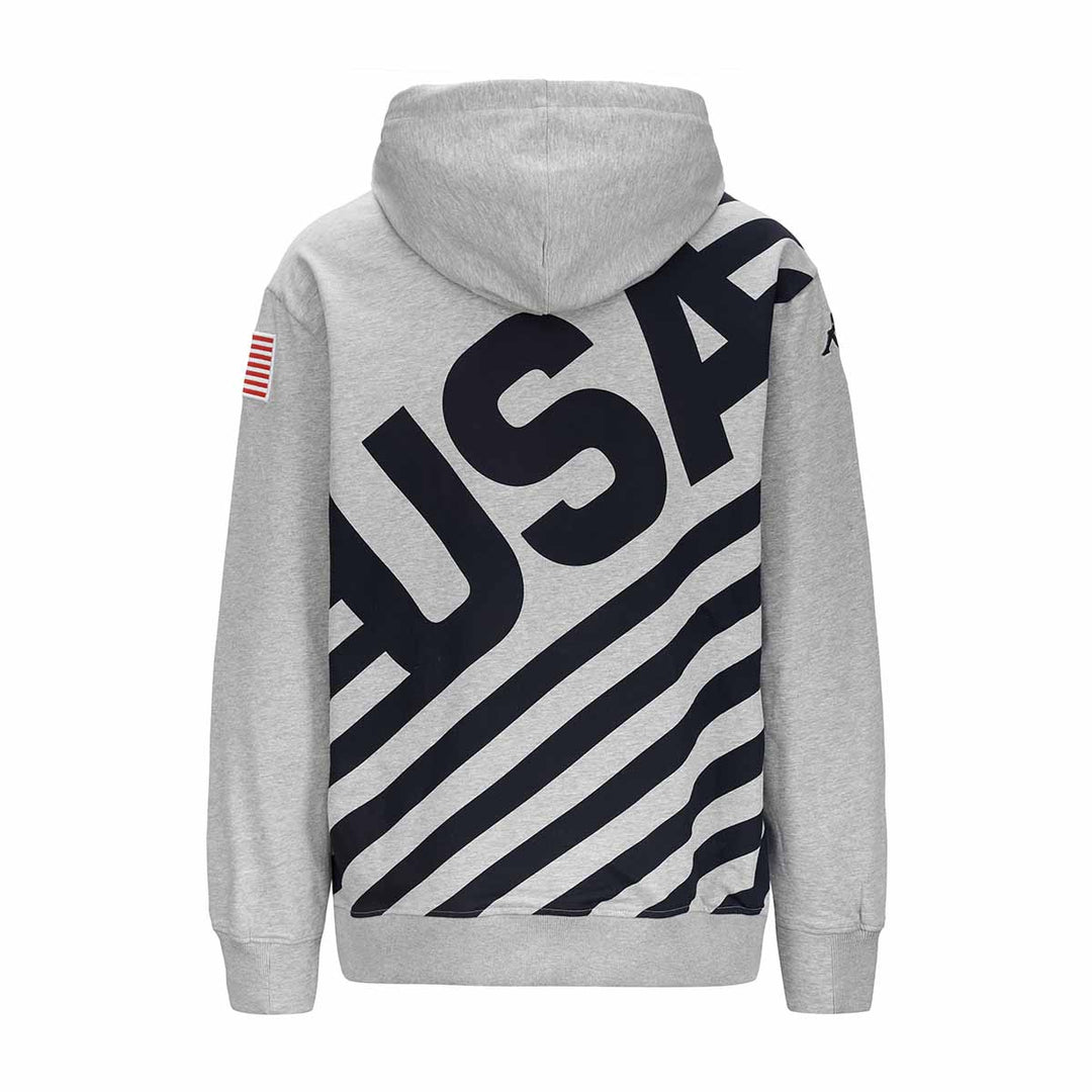 Hoodie Utawi USA US Ski Team Gris Unisexe