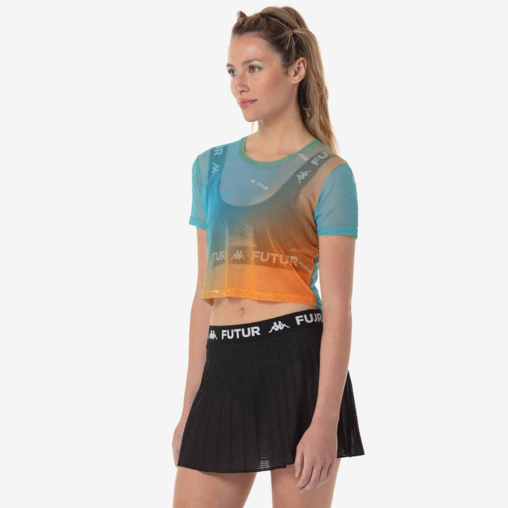 T-Shirt Doal Kappa Futur Festival Orange Femme